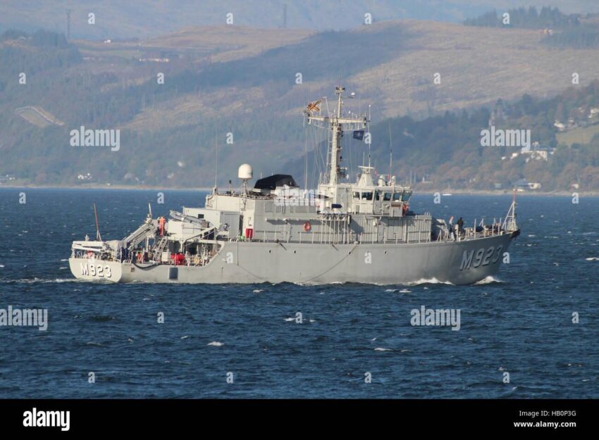 Belgian Navy Mine Countermeasures Vessel Launched at Shipyard