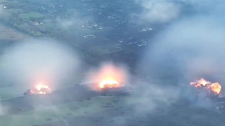 Ukraine Artillery Strikes Impact Russian Military Supplies